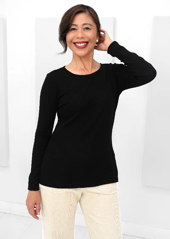 Foil - Fine Merino Crew Neck Top -SALE