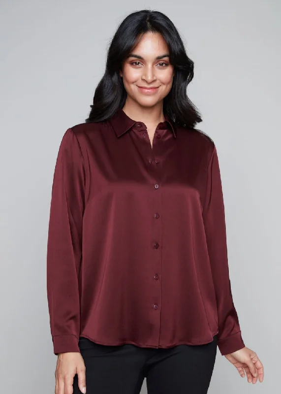 Carre Noir - Satin Blouse -SALE