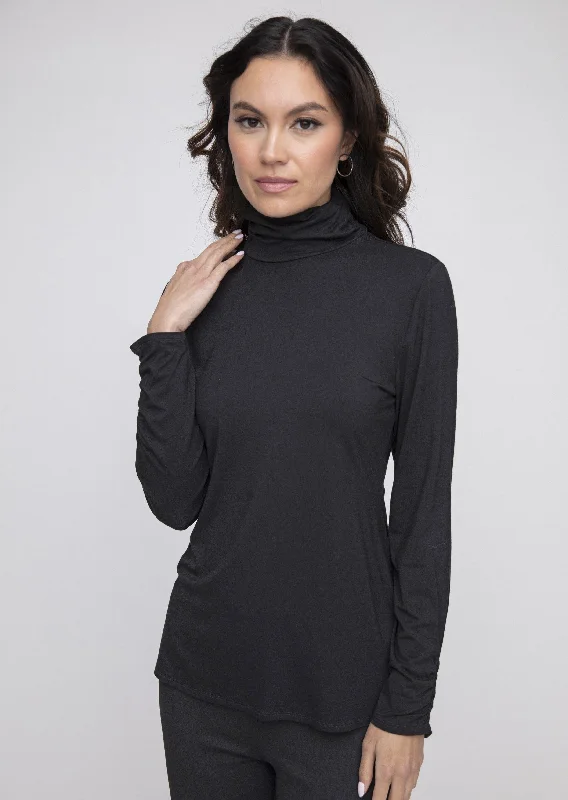 Liv - Ruched Turtleneck Top -SALE