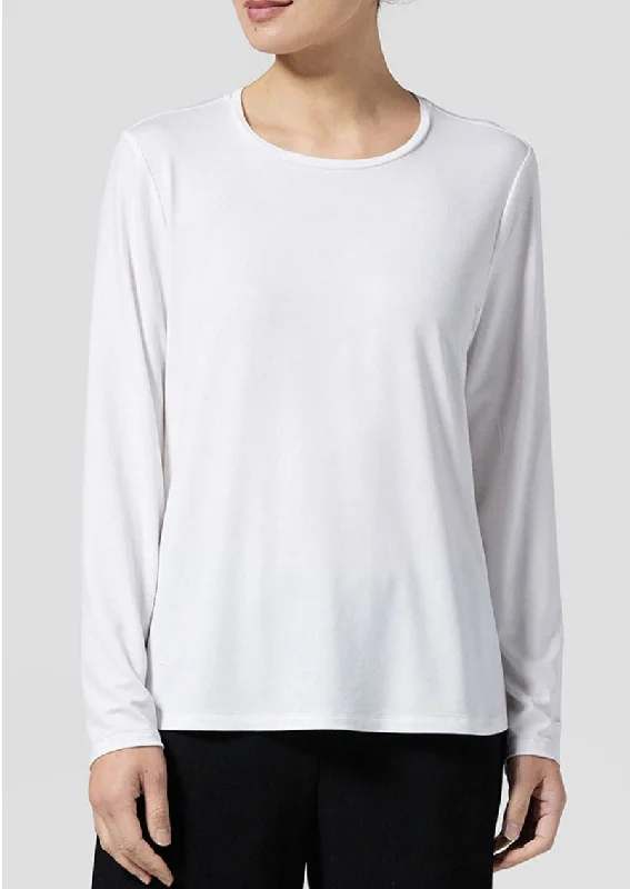 Eileen Fisher - Stretch Jersey Knit Crew Neck Top