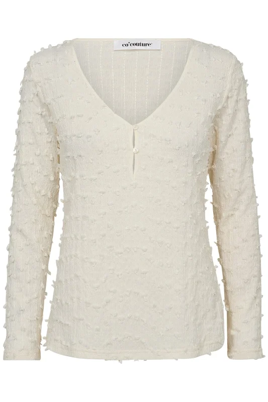 Co´couture - Pompomcc Blouse 33125 - 11 Off White