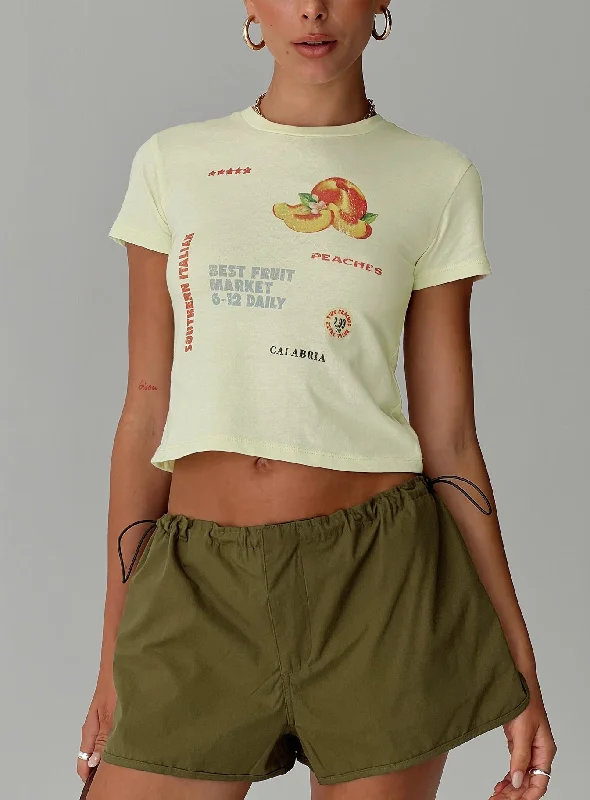 Fruit Market Tee Yellow