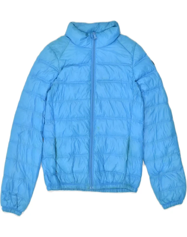 MISTRAL Womens Padded Jacket UK 12 Medium Blue Polyester