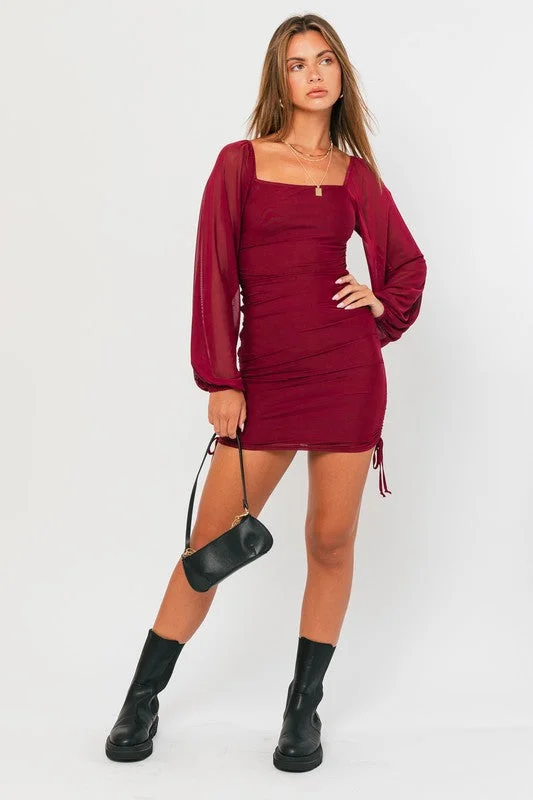 Tara Long Sleeve Mini Dress - Large -  Final Sale