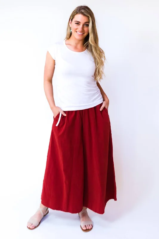 Palazzo Pants - Rust