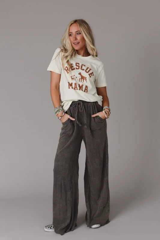 Relaxing Robin Wide Leg Pant - New Charcoal