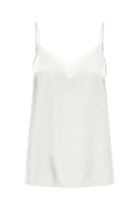 Only - Onlmelva Detail Singlet Bf - 4675144 Cloud Dancer