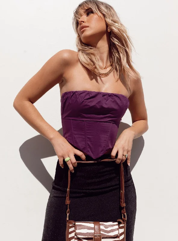 Bad Gal Bustier Purple