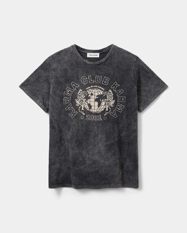 ZENASW T-SHIRT - Washed black