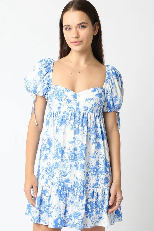 Iris Floral Babydoll Dress