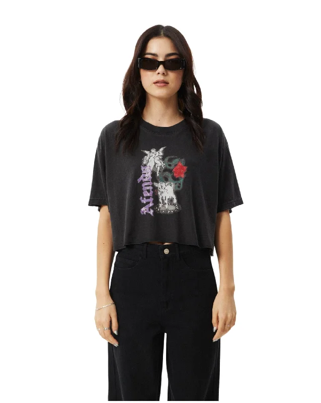 Nirvana Cropped Hemp Oversized Tee