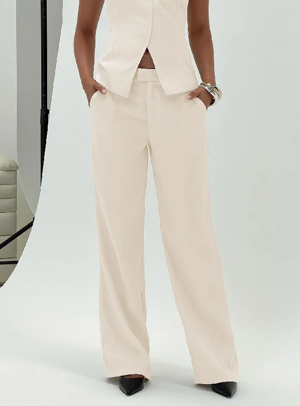 Irresistible Wide Leg Pant Cream