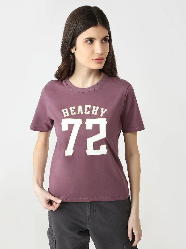 Women Slim Fit Printed T-Shirt