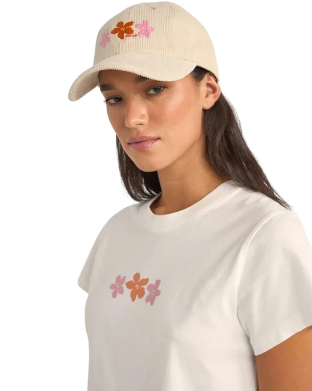 Womens Bora Bora Floral Crop Crew Tee